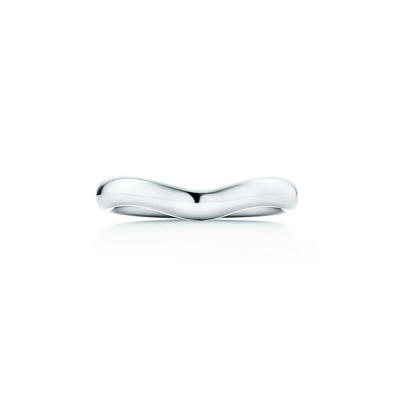 Tiffany & Co. Elsa Peretti® Wedding band ring in platinum, wide. | ^ Rings|Platinum Jewelry