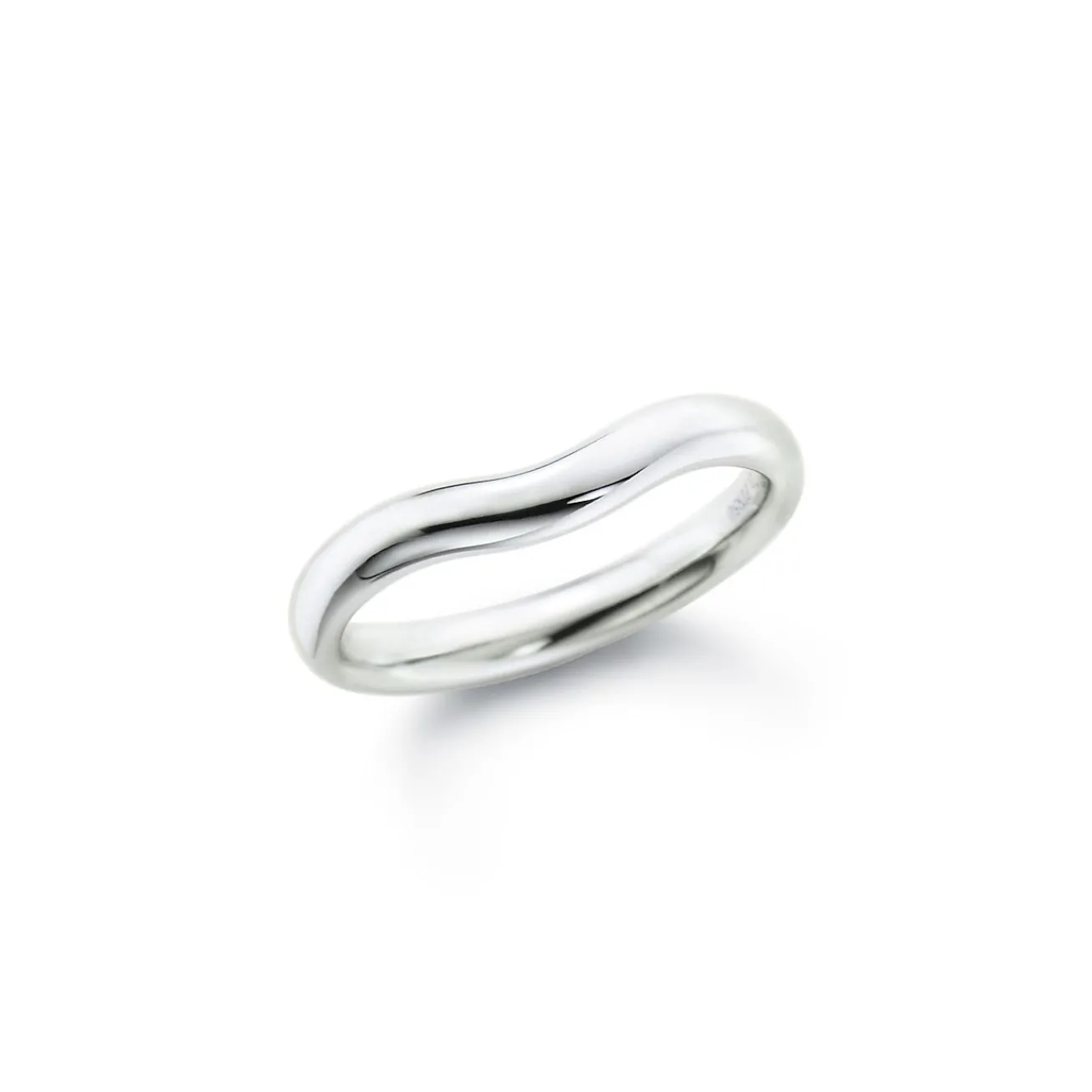 Tiffany & Co. Elsa Peretti® Wedding band ring in platinum, wide. | ^ Rings|Platinum Jewelry