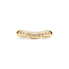 Tiffany & Co. Elsa Peretti® wedding band ring with diamonds in 18k gold. | ^ Rings|Gold Jewelry