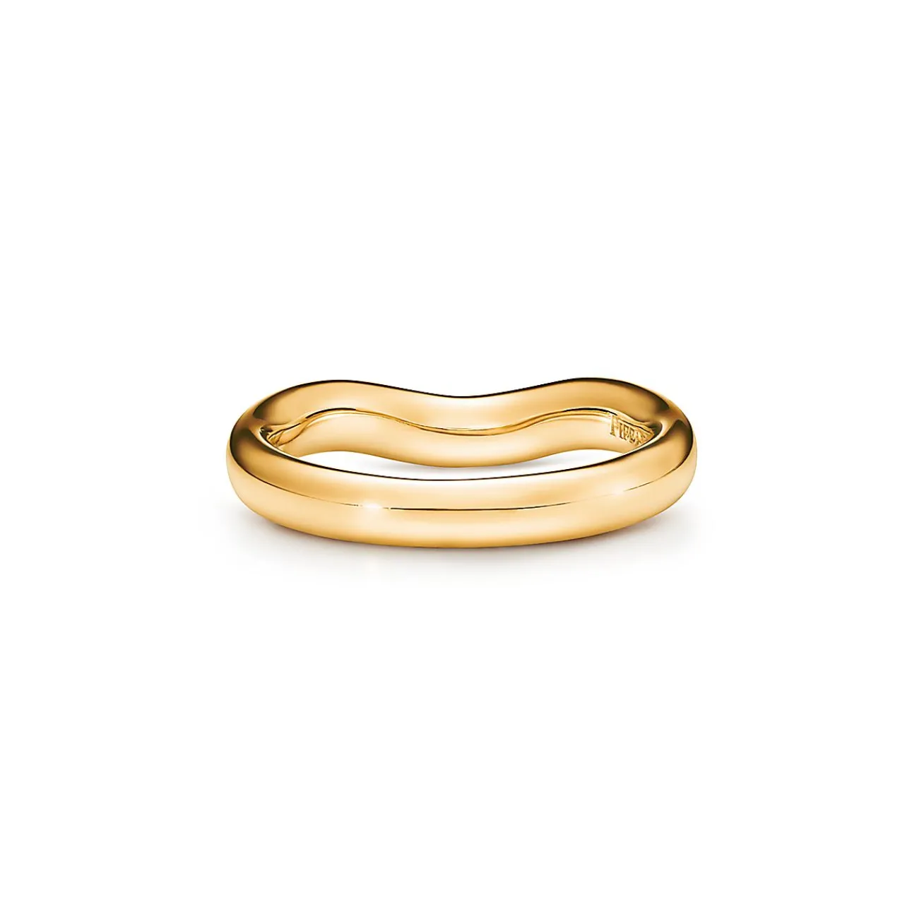 Tiffany & Co. Elsa Peretti® wedding band ring with diamonds in 18k gold. | ^ Rings|Gold Jewelry