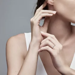 Tiffany & Co. Etoile band ring in platinum with diamonds, 3 mm wide. | ^Women Rings|Stacking Rings