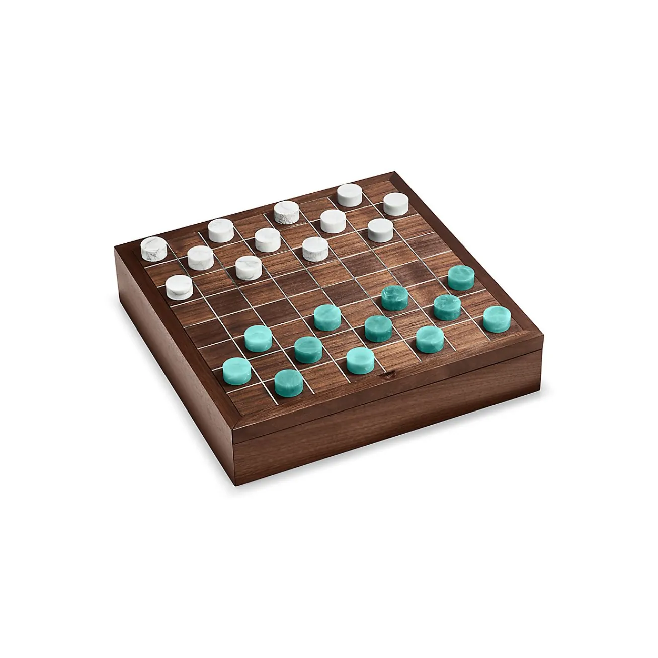 Tiffany & Co. Everyday Objects amazonite and wood chess and checkers set. | ^ Him|Gifts for Him