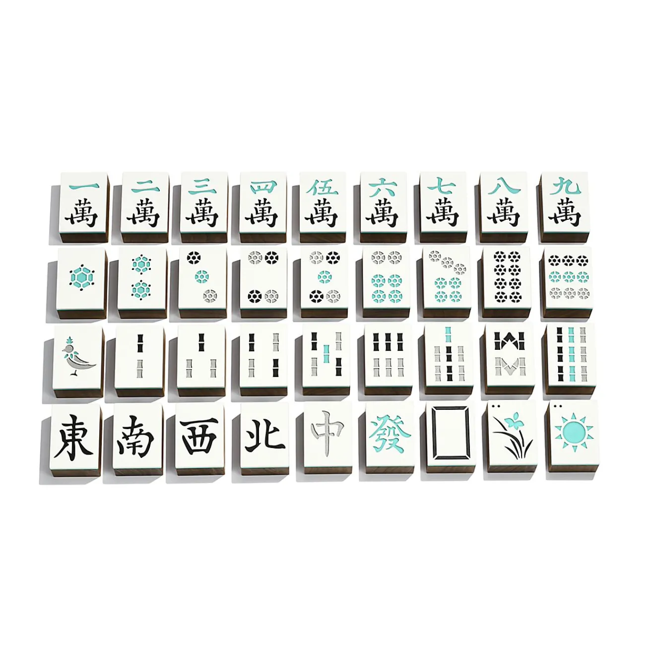 Tiffany & Co. Everyday Objects mahjong set in a Tiffany Blue® leather box. | ^ Business Gifts|Stationery, Games & Unique Objects