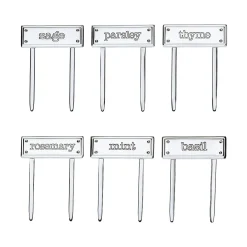 Tiffany & Co. Everyday Objects sterling silver herb markers, set of six. | ^ Business Gifts|Stationery, Games & Unique Objects