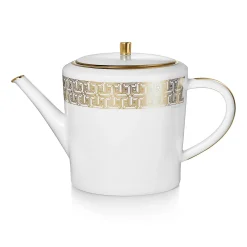 Tiffany & Co. Gold Tiffany T True Teapot with a Hand-painted Gold Rim | ^ Tableware|Coffee & Tea