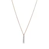 Tiffany & Co. Graduated drop pendant in 18k rose gold with diamonds. | ^ Necklaces & Pendants|Rose Gold Jewelry