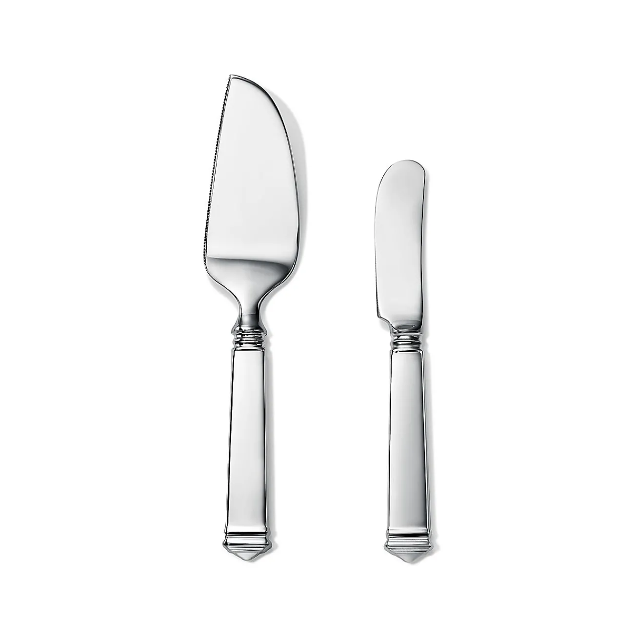 Tiffany & Co. Hampton cheese knife and server in sterling silver. | ^ Tableware|Flatware & Trays