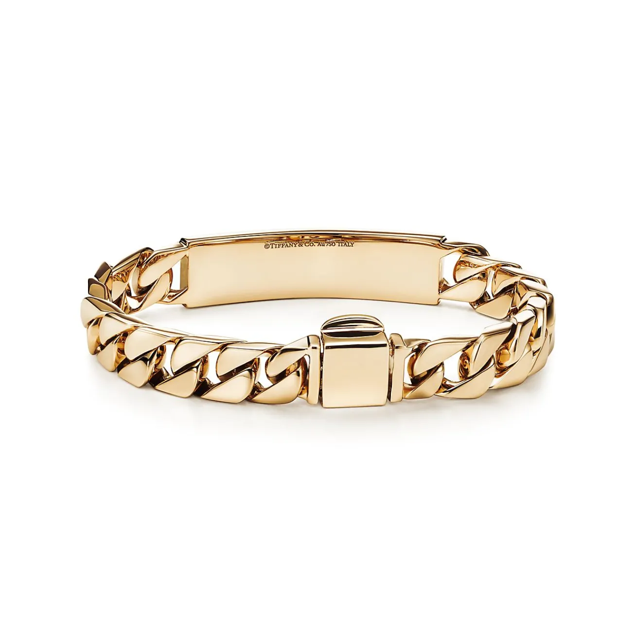 Tiffany & Co. ID bracelet in 18k gold, medium. | ^ Bracelets|Gold Jewelry