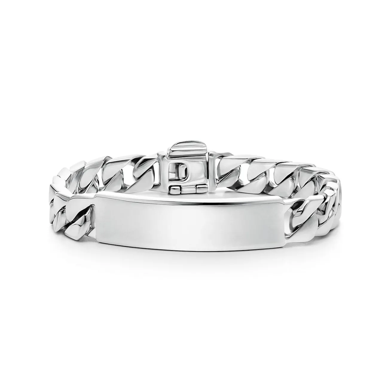 Tiffany & Co. I.D. bracelet in sterling silver, medium. | ^ Bracelets|Bold Silver Jewelry