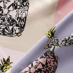 Tiffany & Co. Jean Schlumberger by Tiffany Bird on a Rock Square Scarf in Crystal Pink Silk | ^Women Scarves & Stoles|Women's Accessories