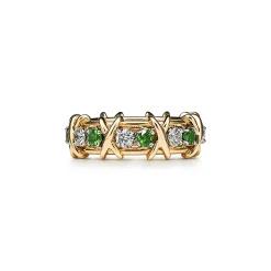 Tiffany & Co. 18K Gold and Platinum Eighteen Stone Ring | ^ Rings|Men's Jewelry