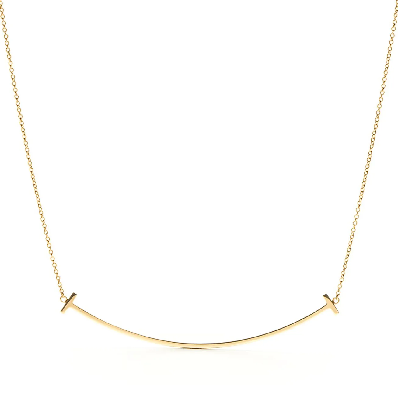 Tiffany & Co. 18K Gold Smile Pendant Necklace | ^ Necklaces & Pendants|Men's Jewelry