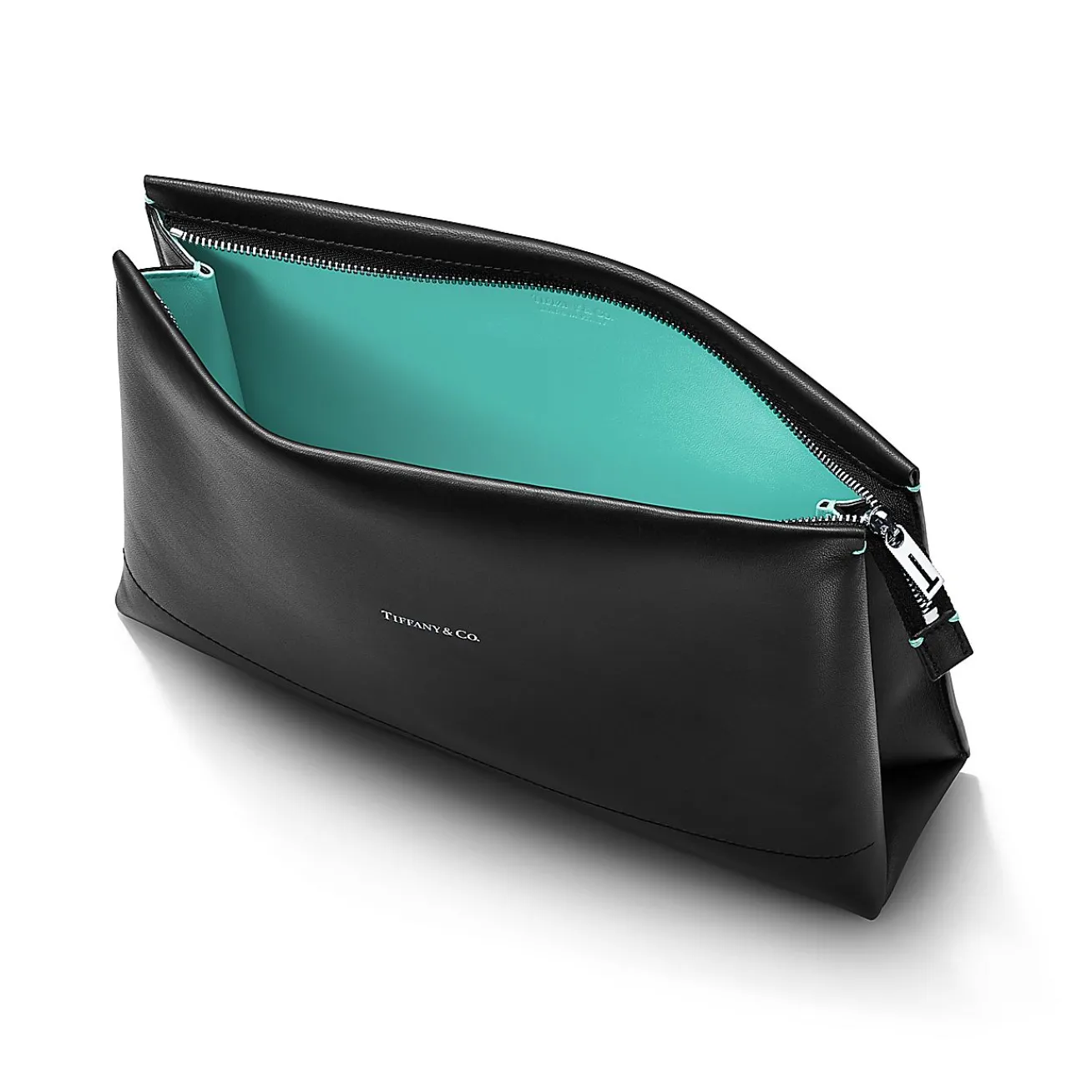 Tiffany & Co. Large Shopping Pouch in Black Leather | ^Women Small Leather Goods|Women's Accessories