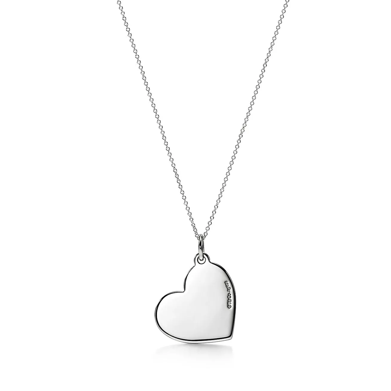 Tiffany & Co. Mom Medium Heart Tag Pendant in Sterling Silver | ^ Necklaces & Pendants|Sterling Silver Jewelry