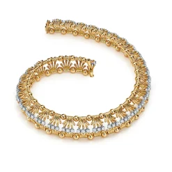 Tiffany & Co. Necklace in Yellow Gold and Platinum with Diamonds | ^ Necklaces & Pendants|Gold Jewelry