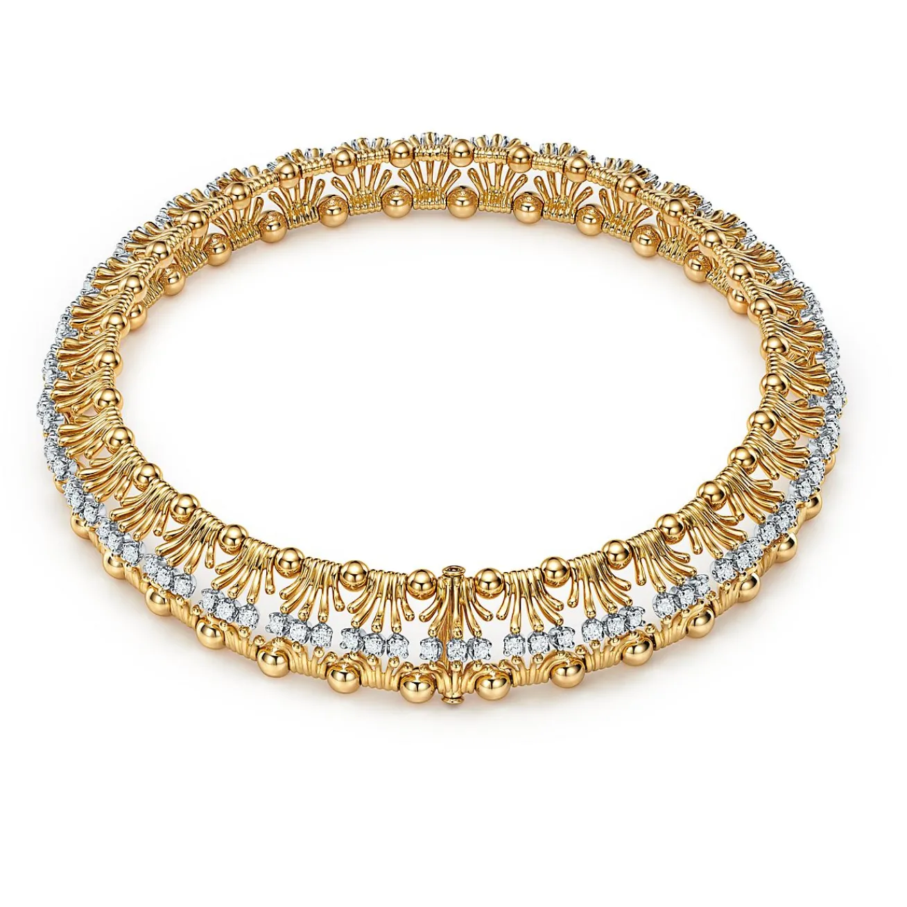 Tiffany & Co. Necklace in Yellow Gold and Platinum with Diamonds | ^ Necklaces & Pendants|Gold Jewelry