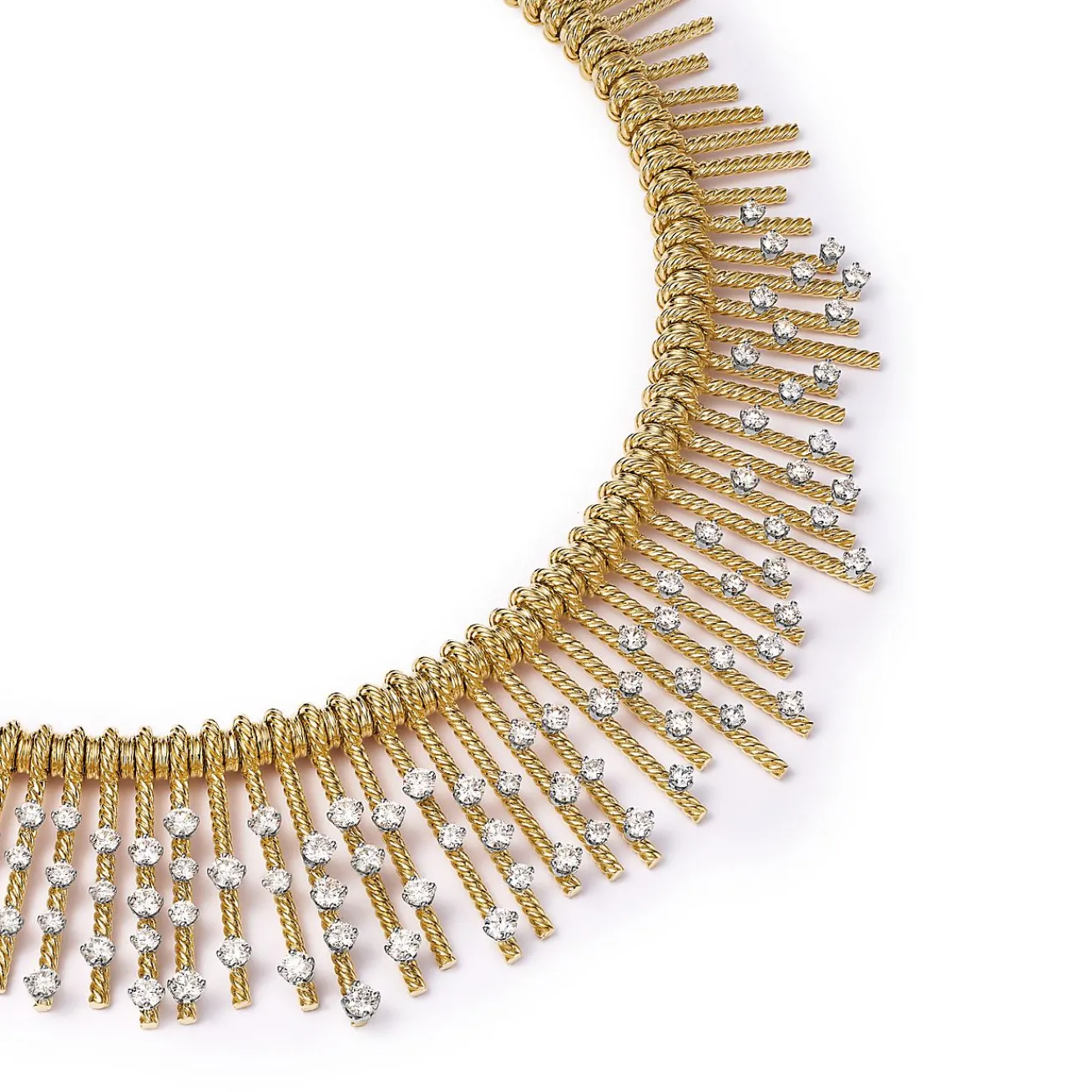 Tiffany & Co. Necklace in Yellow Gold and Platinum with Diamonds | ^ Necklaces & Pendants|Gold Jewelry