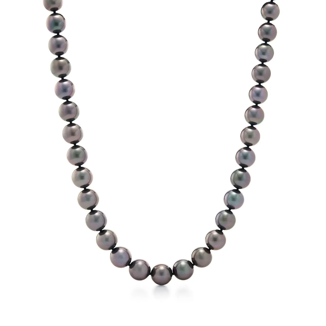 Tiffany & Co. Necklace of Tahitian pearls with 18k white gold. | ^ Necklaces & Pendants|Pearl Jewelry
