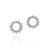Tiffany & Co. Open circle earrings of diamonds in platinum. | ^ Earrings|Platinum Jewelry