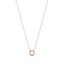 Tiffany & Co. Open circle pendant in 18k rose gold with diamonds, mini. | ^ Necklaces & Pendants|Rose Gold Jewelry