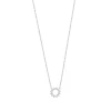 Tiffany & Co. Open circle pendant in platinum with diamonds, mini. | ^ Necklaces & Pendants|Dainty Jewelry