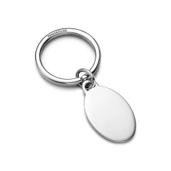 Tiffany & Co. Oval tag key ring in sterling silver. | ^ Key Rings|Accessories
