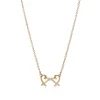 Tiffany & Co. Paloma Picasso® Double Loving Heart pendant in 18k gold with diamonds. | ^ Necklaces & Pendants|Gold Jewelry
