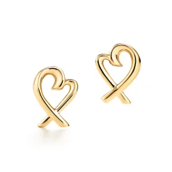Tiffany & Co. Paloma Picasso® Loving Heart earrings in 18k gold. | ^ Earrings|Gifts for Her