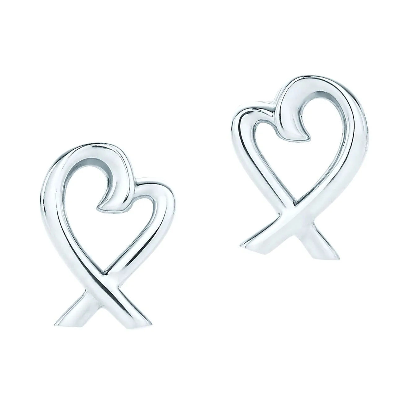 Tiffany & Co. Paloma Picasso® Loving Heart earrings in sterling silver. | ^ Earrings|Sterling Silver Jewelry