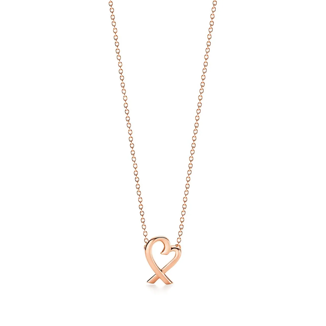 Tiffany & Co. Paloma Picasso® Loving Heart pendant in 18k rose gold, mini. | ^ Necklaces & Pendants|Rose Gold Jewelry
