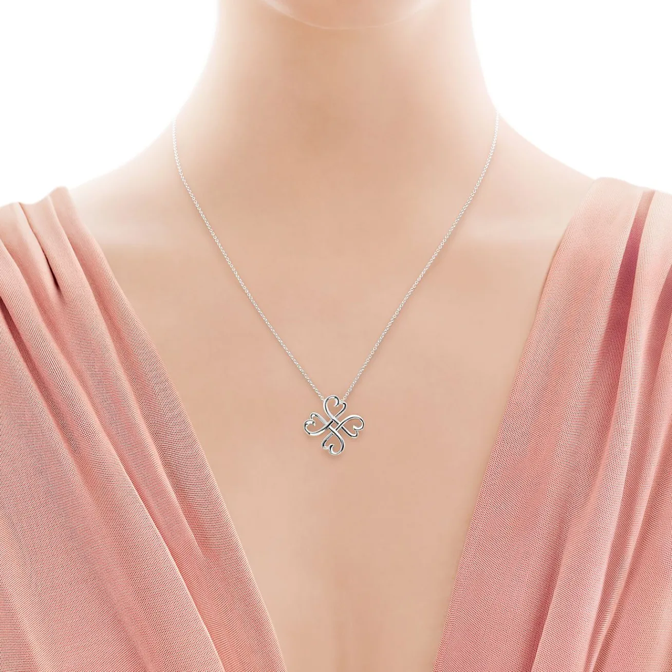 Tiffany & Co. Paloma Picasso® Loving Heart pendant in sterling silver. | ^ Necklaces & Pendants|Sterling Silver Jewelry