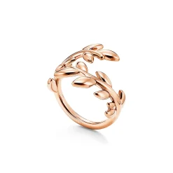 Tiffany & Co. Paloma Picasso® Olive Leaf Bypass Ring in Rose Gold | ^ Rings|Rose Gold Jewelry
