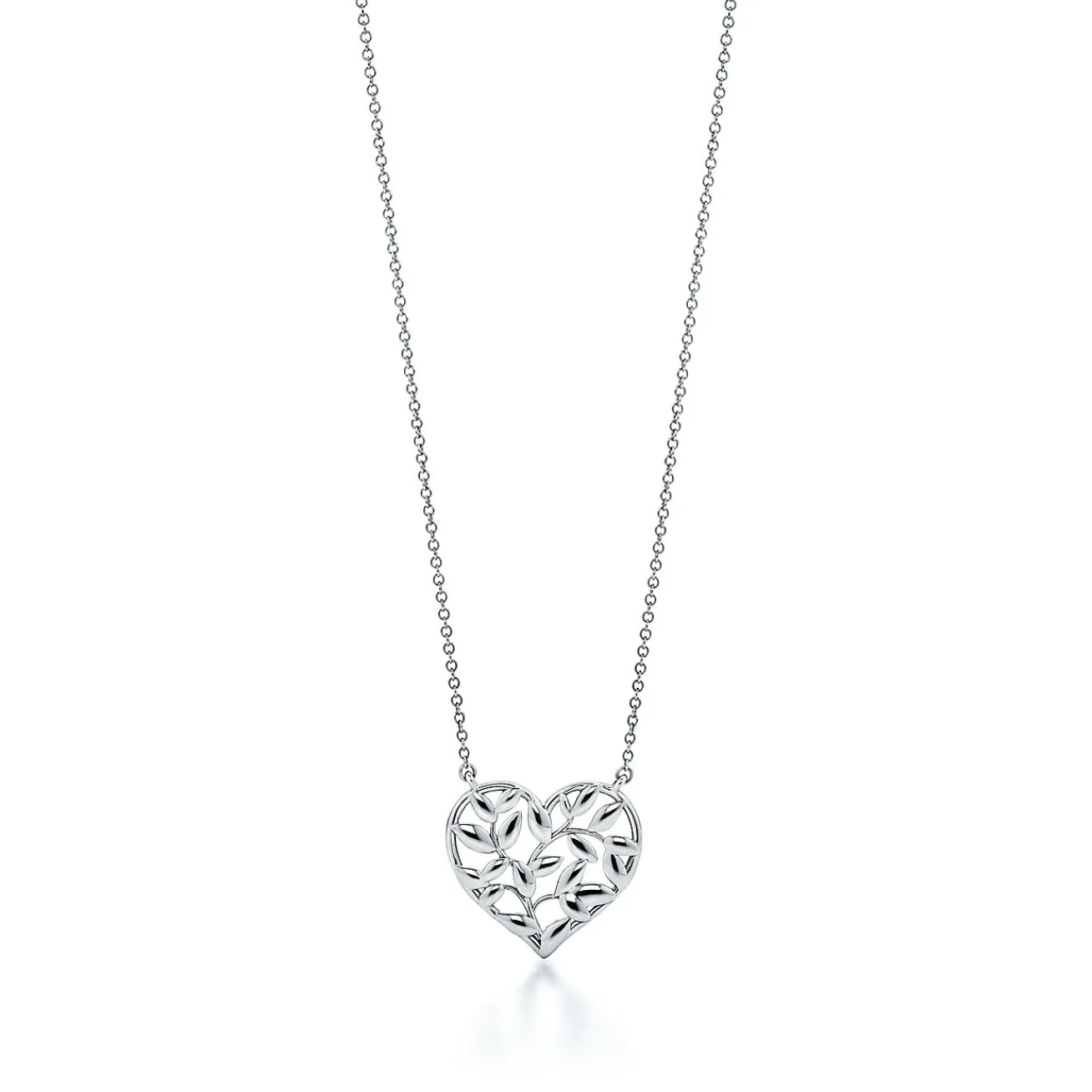 Tiffany & Co. Paloma Picasso® Olive Leaf heart pendant in sterling silver. | ^ Necklaces & Pendants|Gifts for Her