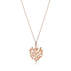Tiffany & Co. Paloma Picasso® Olive Leaf pendant in 18k rose gold, small. | ^ Necklaces & Pendants|Rose Gold Jewelry