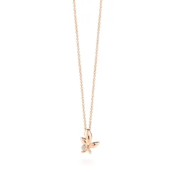 Tiffany & Co. Paloma Picasso® Olive Leaf pendant in 18k rose gold with a diamond, mini. | ^ Necklaces & Pendants|Rose Gold Jewelry
