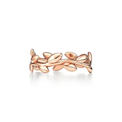 Tiffany & Co. Paloma Picasso® Olive Leaf Band Ring in Rose Gold, Narrow | ^ Rings|Stacking Rings