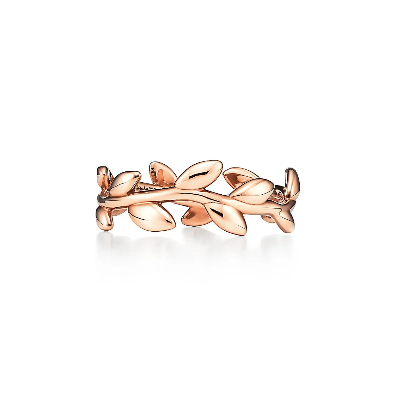 Tiffany & Co. Paloma Picasso® Olive Leaf Band Ring in Rose Gold, Narrow | ^ Rings|Stacking Rings