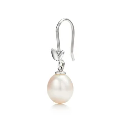 Tiffany & Co. Paloma Picasso® Olive Leaf drop earrings in sterling silver with pearls. | ^ Earrings|Sterling Silver Jewelry