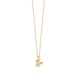 Tiffany & Co. Paloma Picasso® Olive Leaf pendant in 18k gold with a diamond, mini. | ^ Necklaces & Pendants|Gold Jewelry
