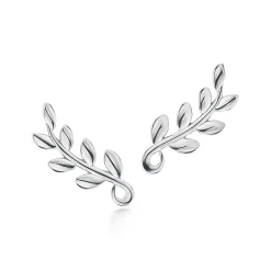 Tiffany & Co. Paloma Picasso® Olive Leaf climber earrings in sterling silver. | ^ Earrings|Gifts for Her