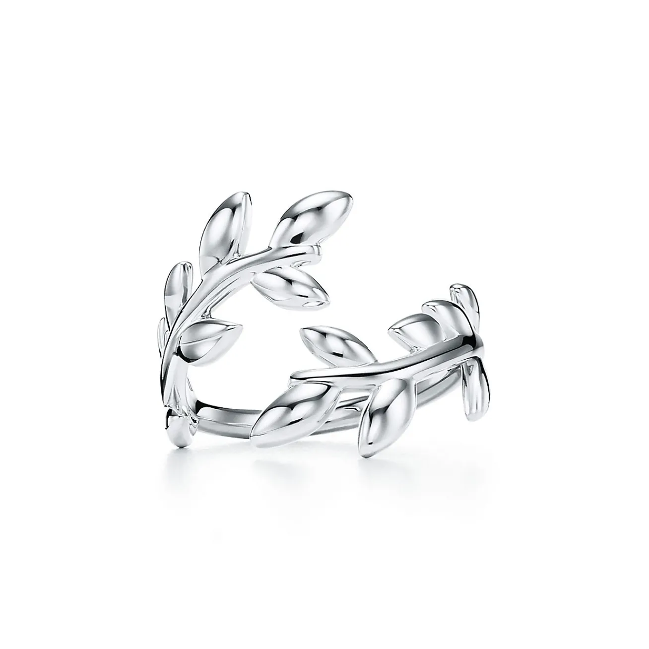Tiffany & Co. Paloma Picasso® Olive Leaf Bypass Ring in Silver | ^ Rings|Sterling Silver Jewelry