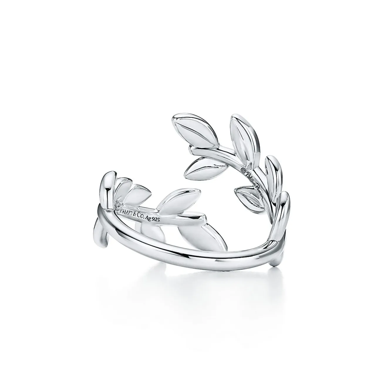 Tiffany & Co. Paloma Picasso® Olive Leaf Bypass Ring in Silver | ^ Rings|Sterling Silver Jewelry