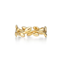 Tiffany & Co. Paloma Picasso® Olive Leaf Band Ring in Yellow Gold, Narrow | ^ Rings|Gifts for Her