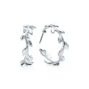 Tiffany & Co. Paloma Picasso® Olive Leaf hoop earrings in sterling silver. | ^ Earrings|Gifts for Her