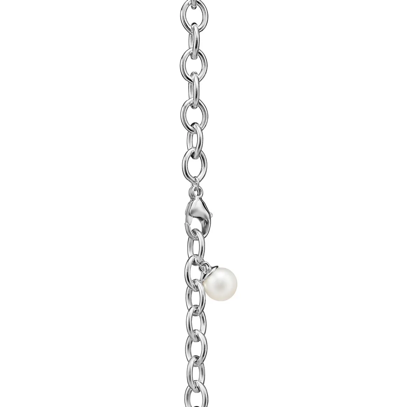 Tiffany & Co. Paloma Picasso® Olive Leaf three-row pearl necklace in sterling silver. | ^ Necklaces & Pendants|Sterling Silver Jewelry