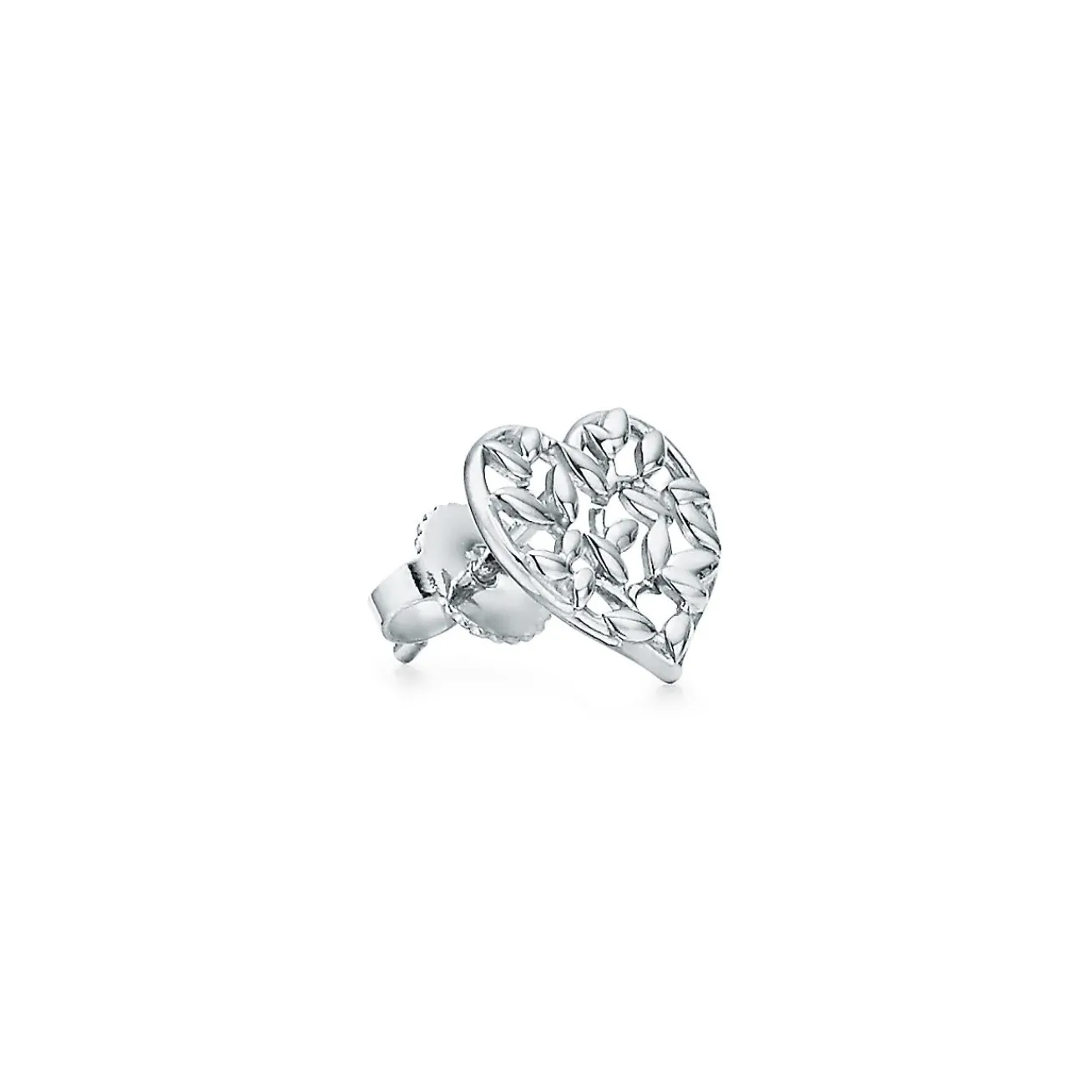 Tiffany & Co. Paloma Picasso® Olive Leaf heart earrings in sterling silver. | ^ Earrings|Gifts for Her