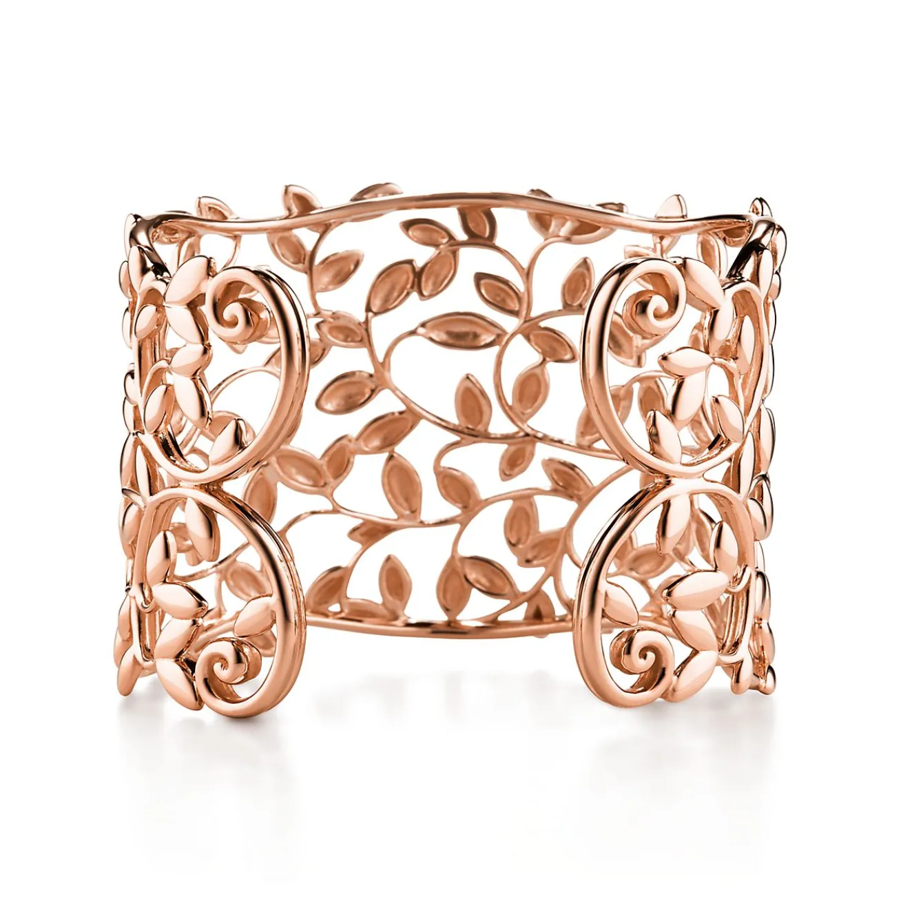 Tiffany & Co. Paloma Picasso® Olive Leaf cuff in 18k rose gold, medium. | ^ Bracelets|Rose Gold Jewelry