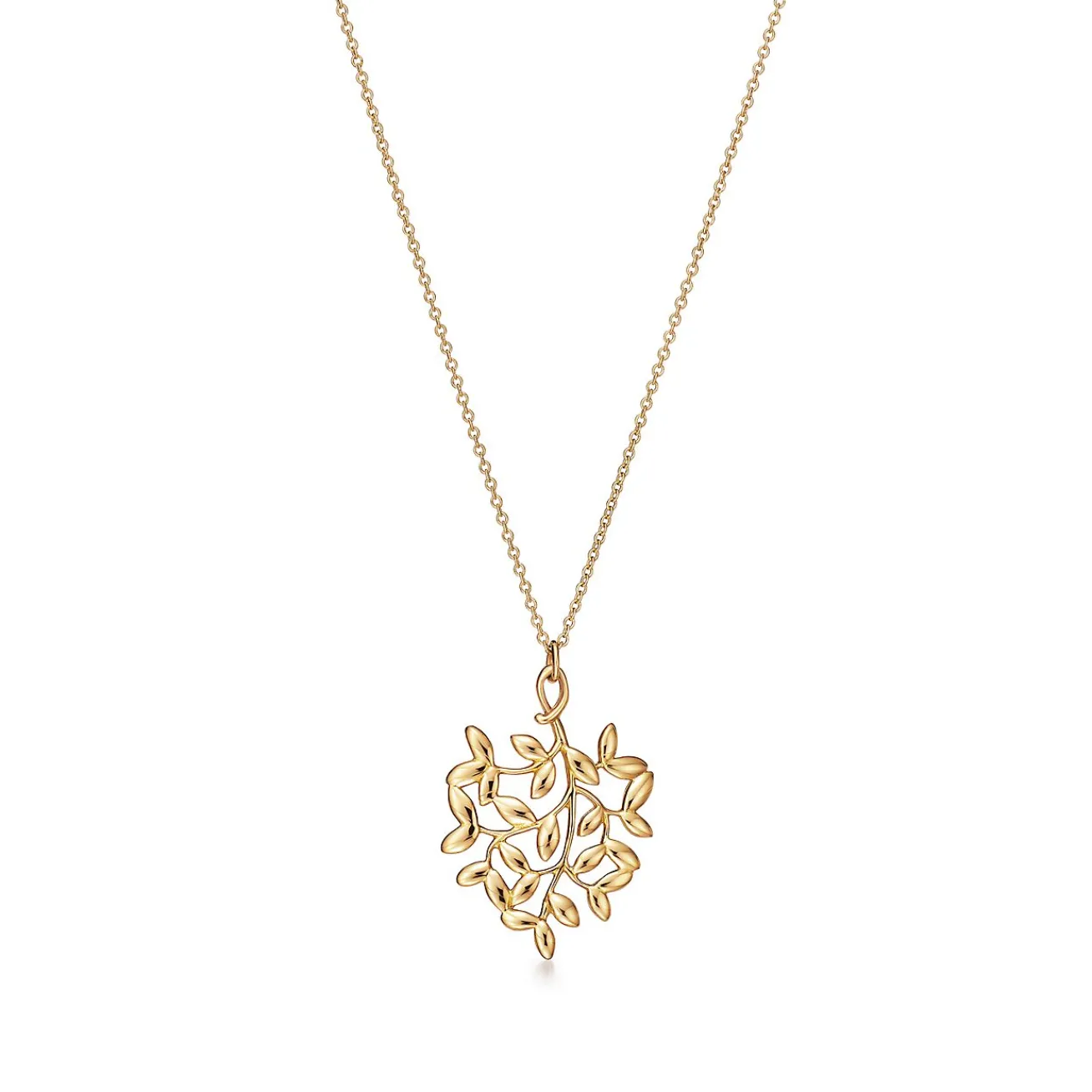 Tiffany & Co. Paloma Picasso® Olive Leaf pendant in 18k gold, small. | ^ Necklaces & Pendants|Gold Jewelry