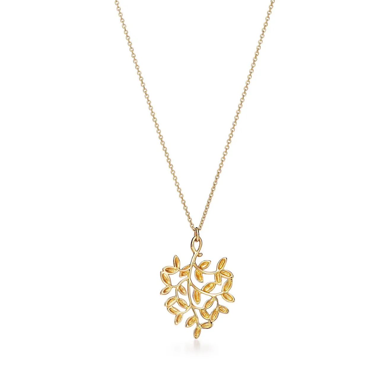 Tiffany & Co. Paloma Picasso® Olive Leaf pendant in 18k gold, small. | ^ Necklaces & Pendants|Gold Jewelry