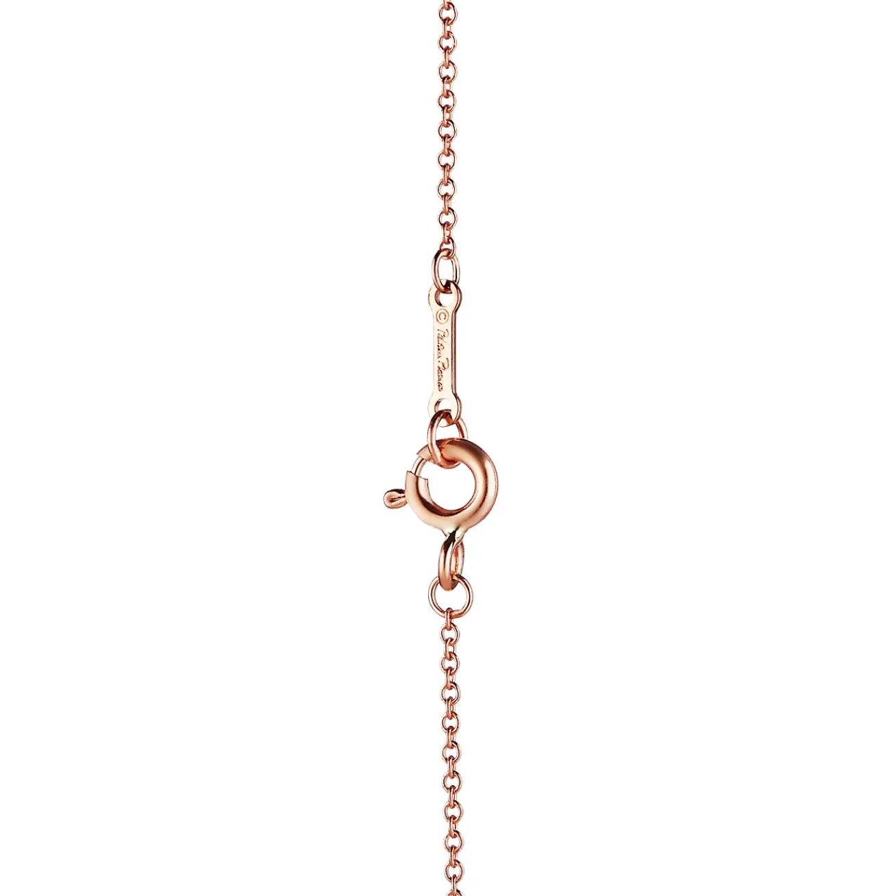Tiffany & Co. Paloma Picasso® Peace pendant in 18k rose gold with diamonds, small. | ^ Necklaces & Pendants|Paloma Picasso®